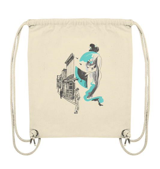 Echo of Kyoto - Getragene Erinnerung Drawstring Bag