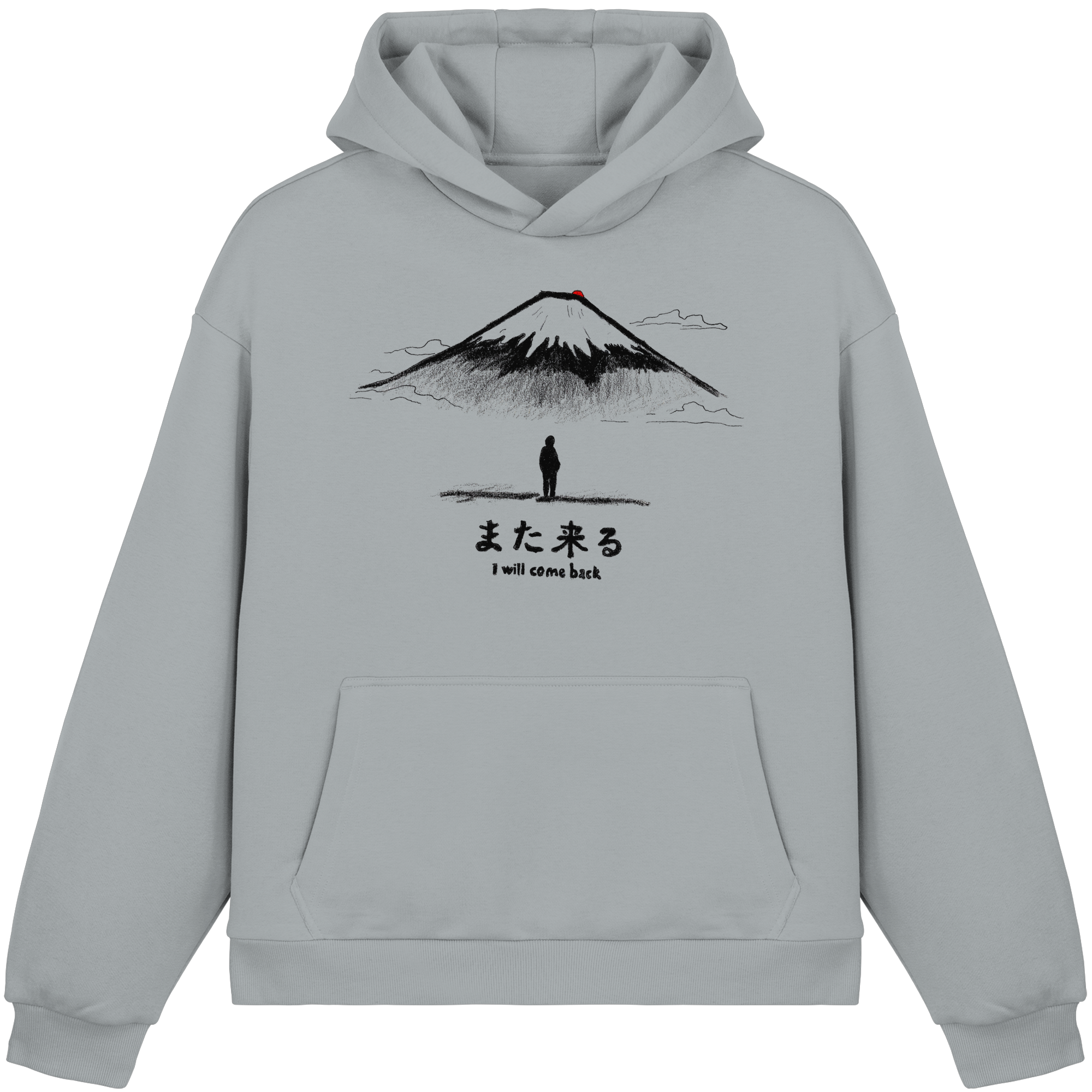 Mount Fuji Japanese Streetwear Hoodie – Japan Aesthetic Graphic Hoodie | Konbini Echo