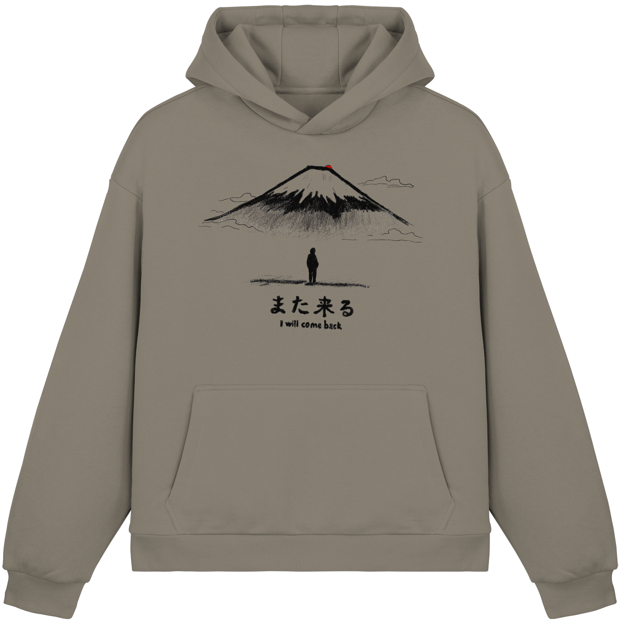 Mount Fuji Japanese Streetwear Hoodie – Japan Aesthetic Graphic Hoodie | Konbini Echo