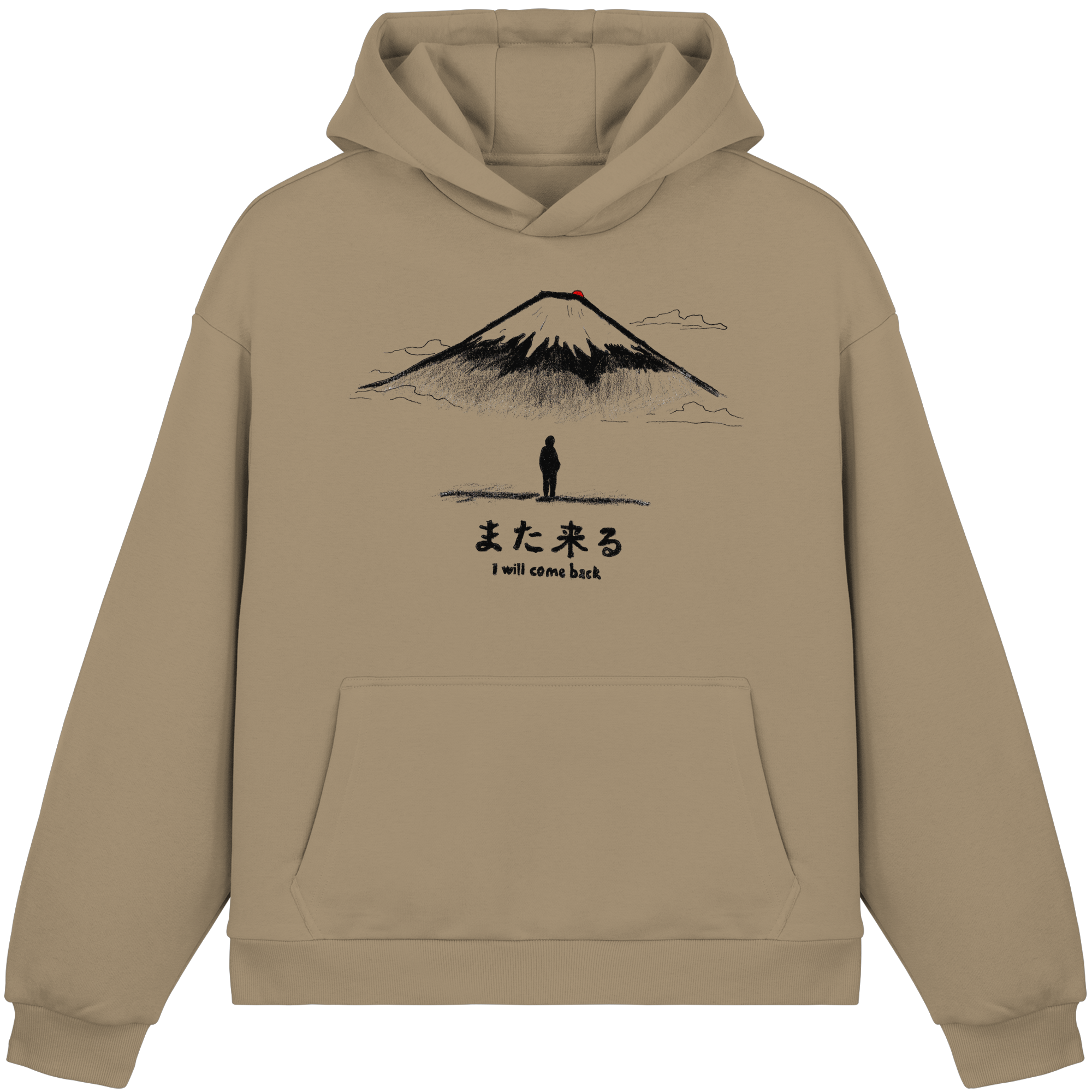 Mount Fuji Japanese Streetwear Hoodie – Japan Aesthetic Graphic Hoodie | Konbini Echo