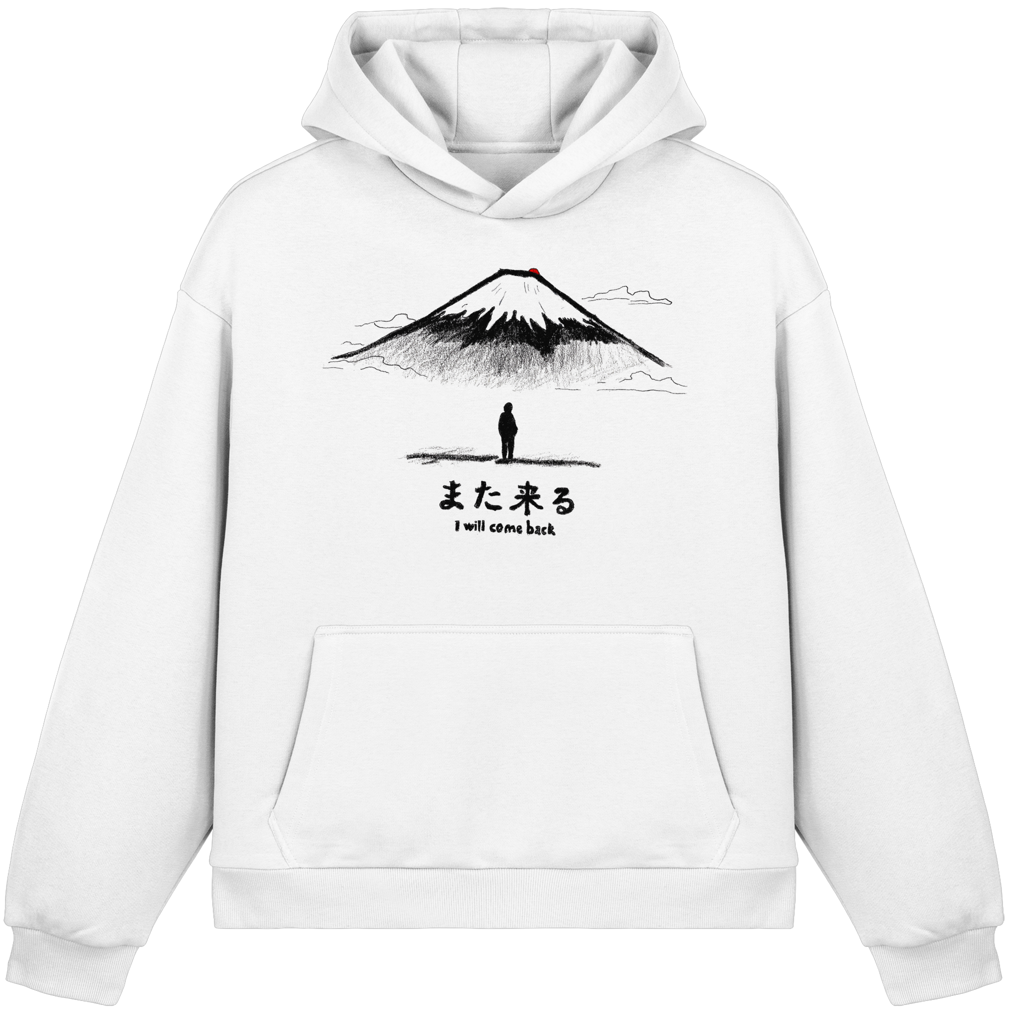 Mount Fuji Japanese Streetwear Hoodie – Japan Aesthetic Graphic Hoodie | Konbini Echo