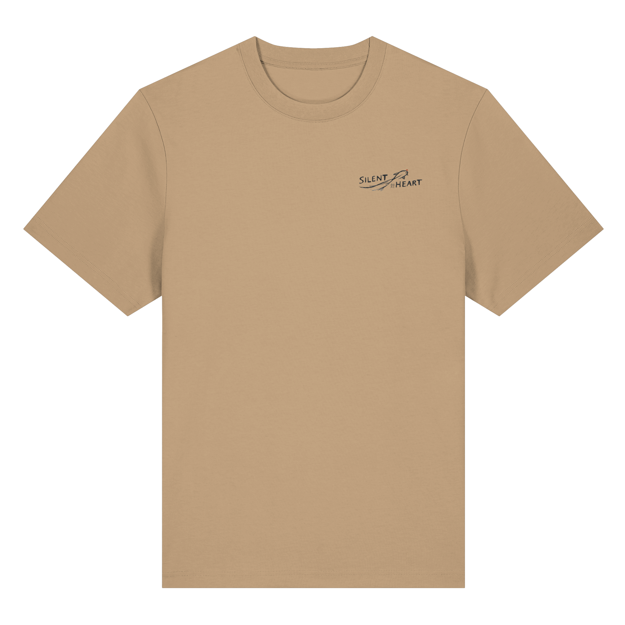 Minimal Japanese Streetwear T-Shirt – Silent Heart Oversized Tee | Konbini Echo