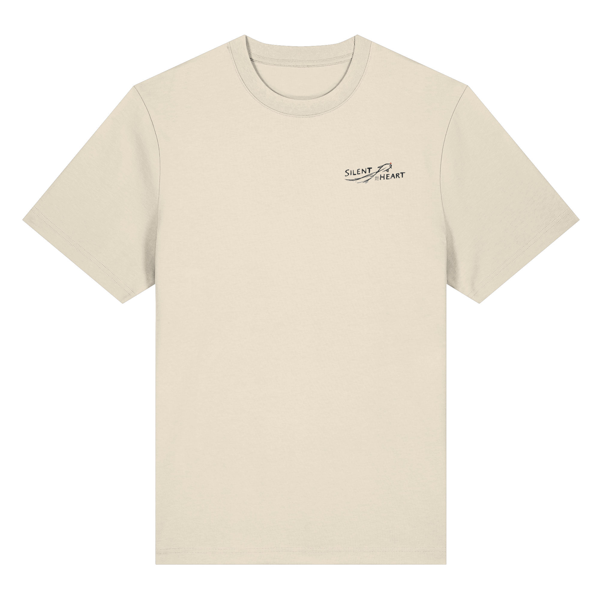 Minimal Japanese Streetwear T-Shirt – Silent Heart Oversized Tee | Konbini Echo