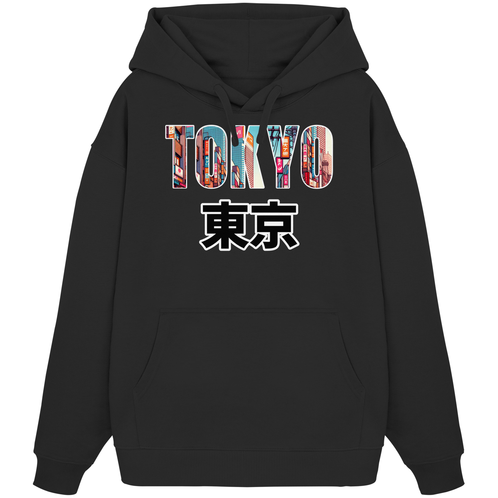 Tokyo 重なり – Layers of Japan Hoodie Black XS